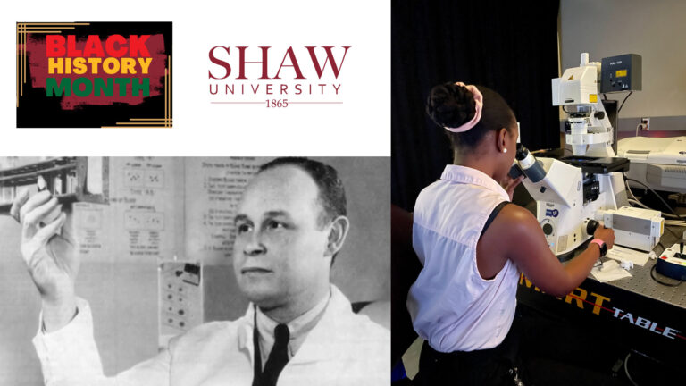 Janell Odom in the lab, on the way