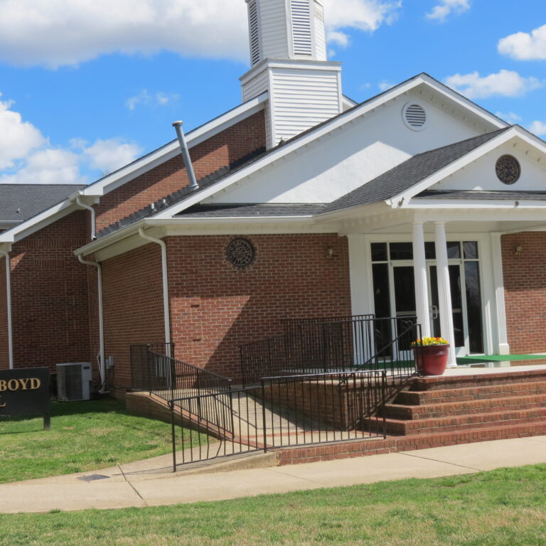 Outside of Thomas J. Boyd Chapel