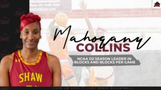 Shaw University women’s basketball standout Mohagony Collins